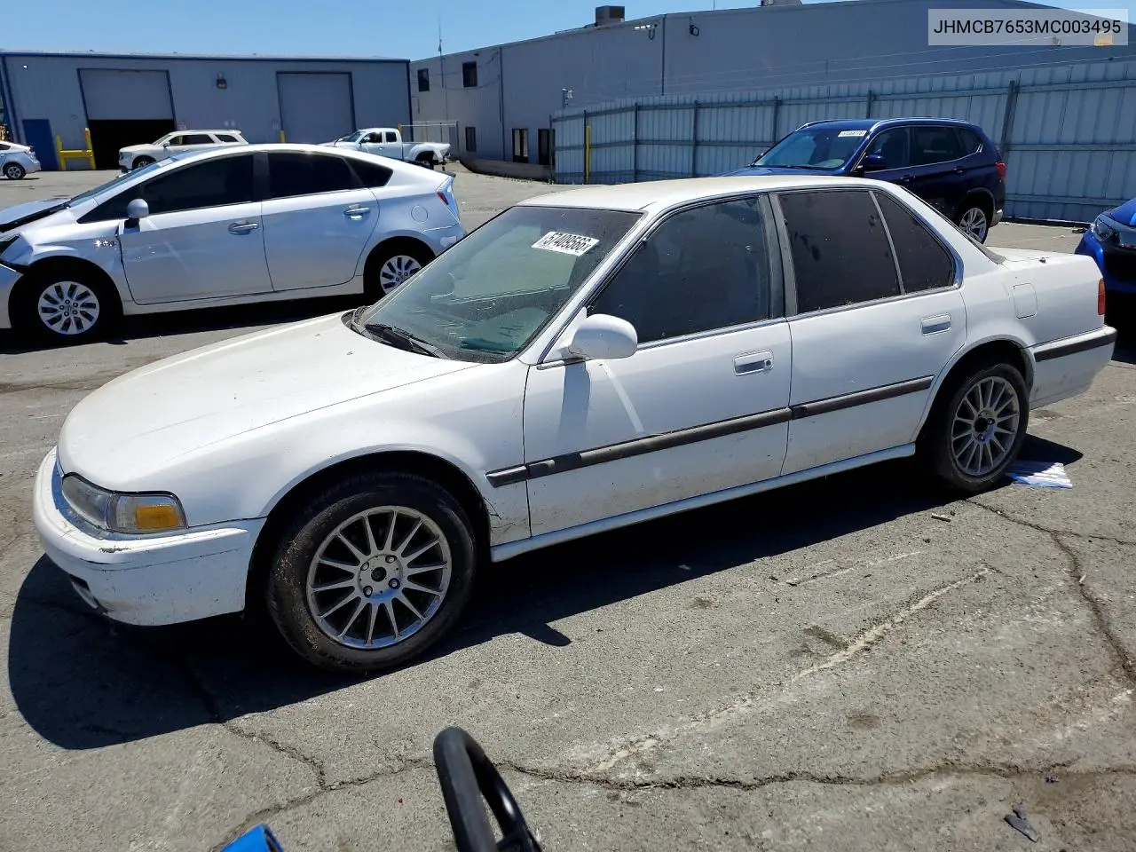1991 Honda Accord Lx VIN: JHMCB7653MC003495 Lot: 57409566