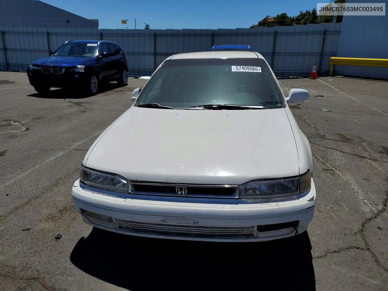 1991 Honda Accord Lx VIN: JHMCB7653MC003495 Lot: 57409566