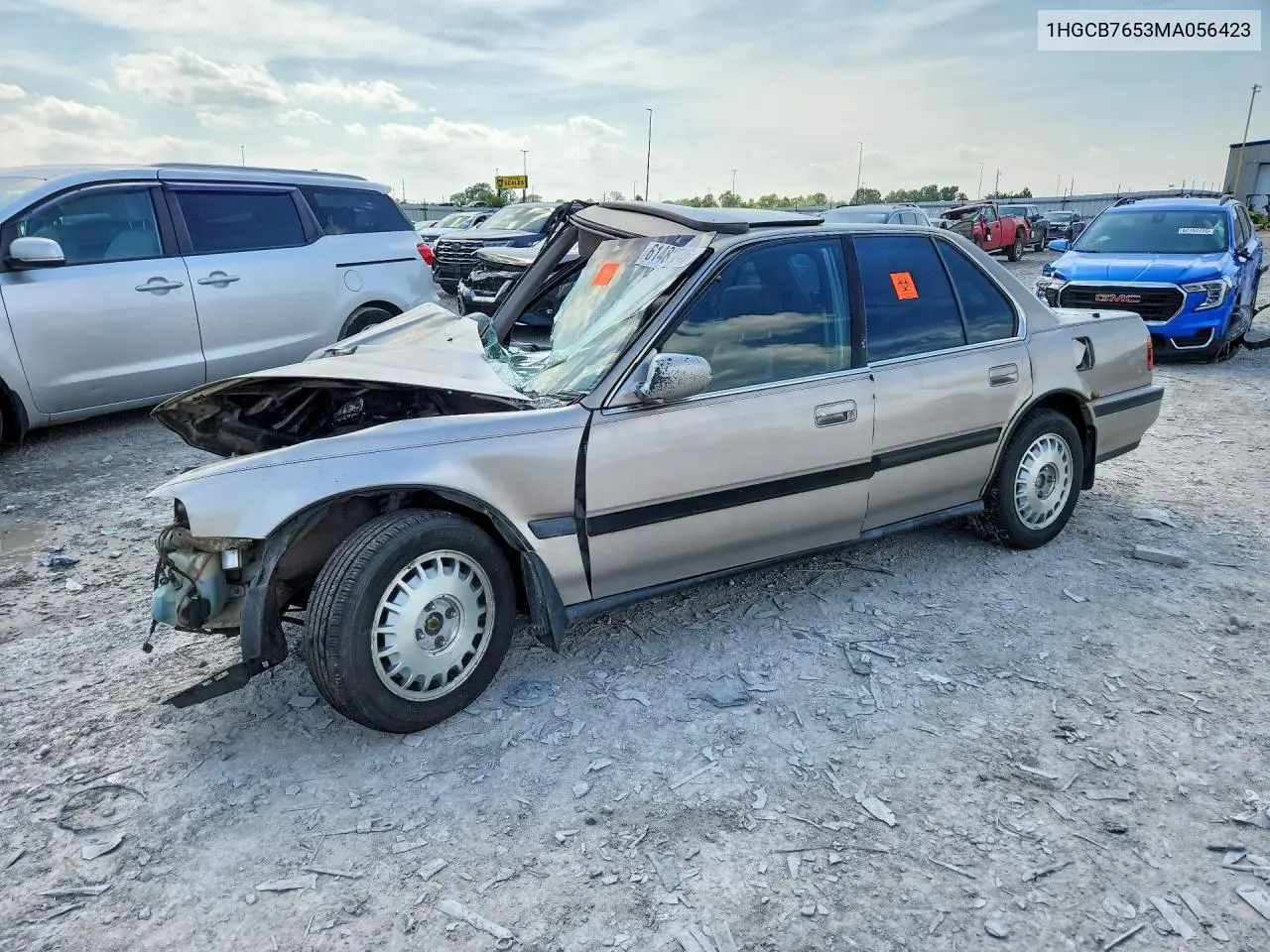 1991 Honda Accord Lx VIN: 1HGCB7653MA056423 Lot: 61482746
