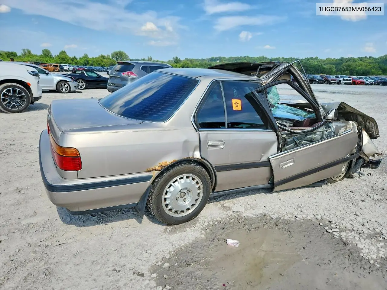 1991 Honda Accord Lx VIN: 1HGCB7653MA056423 Lot: 61482746