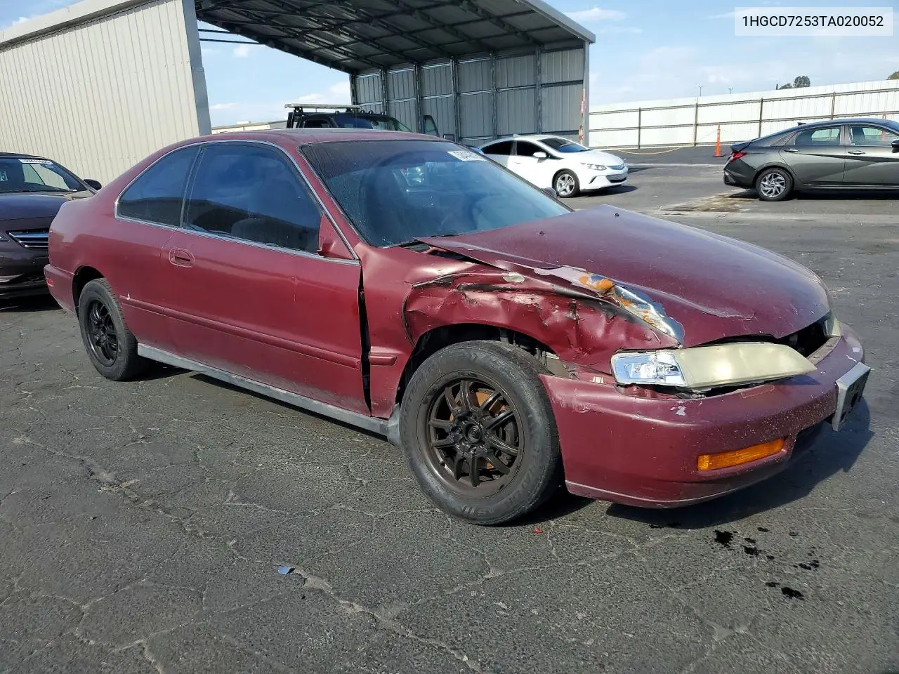 1996 Honda Accord Ex VIN: 1HGCD7253TA020052 Lot: 53449576