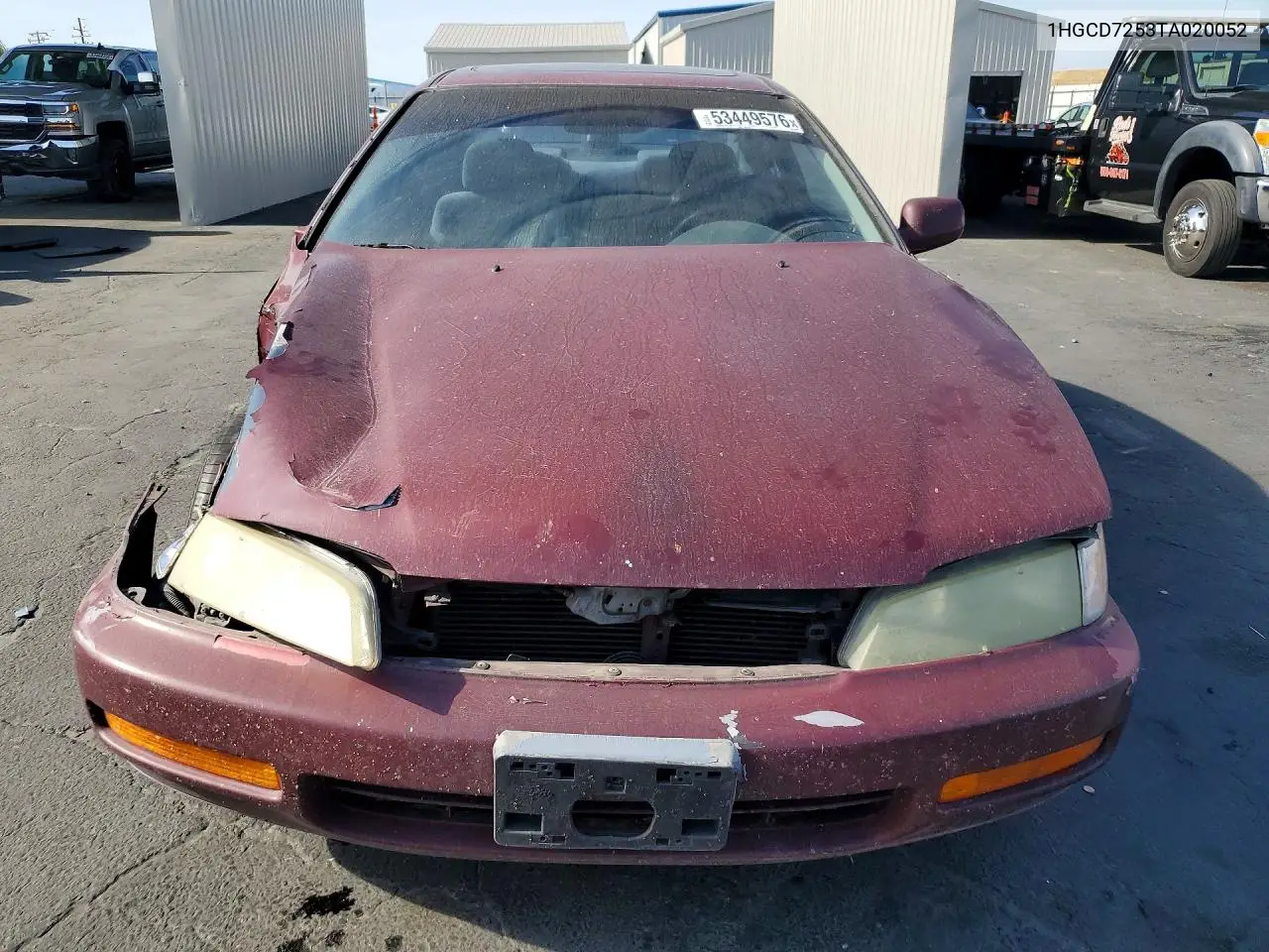 1996 Honda Accord Ex VIN: 1HGCD7253TA020052 Lot: 53449576