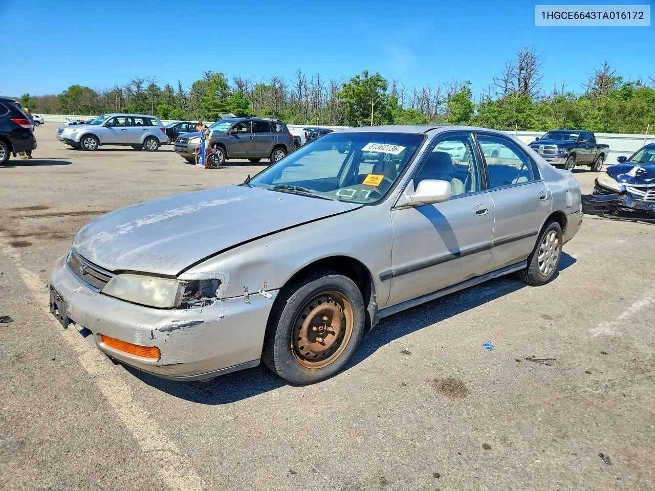 1996 Honda Accord Lx VIN: 1HGCE6643TA016172 Lot: 61362736