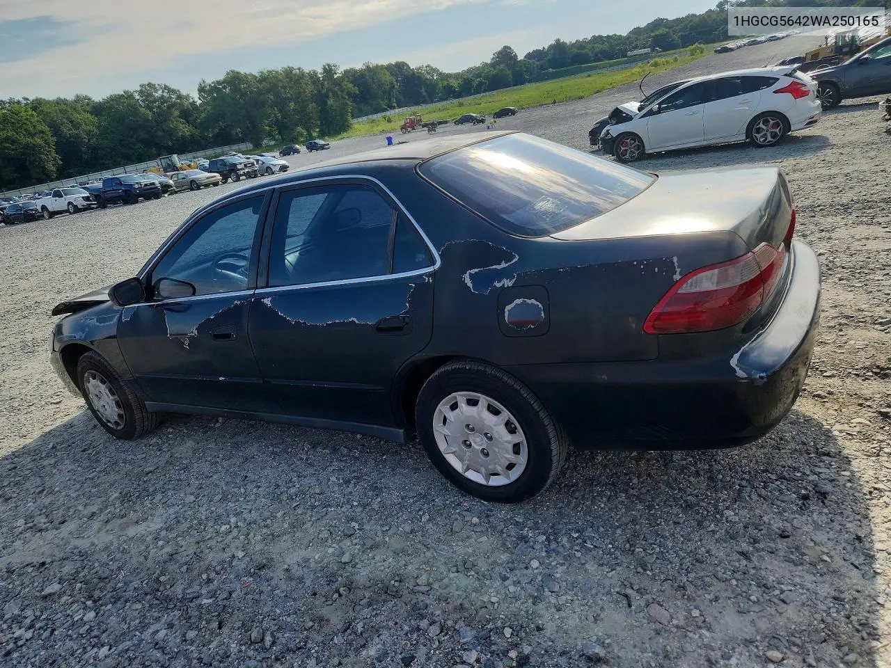 1998 Honda Accord Lx VIN: 1HGCG5642WA250165 Lot: 58616946