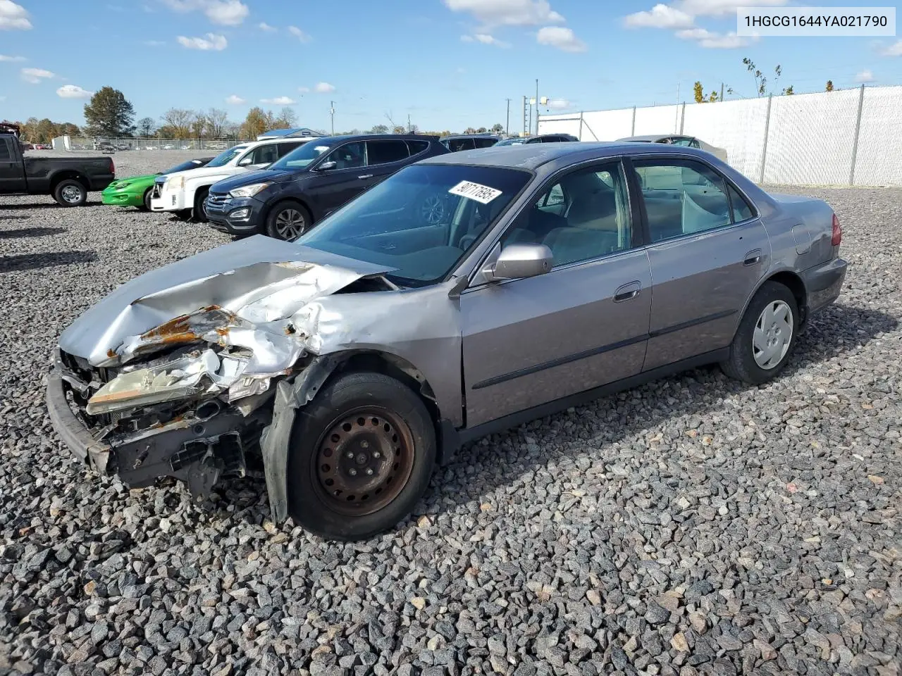 1HGCG1644YA021790 2000 Honda Accord Lx