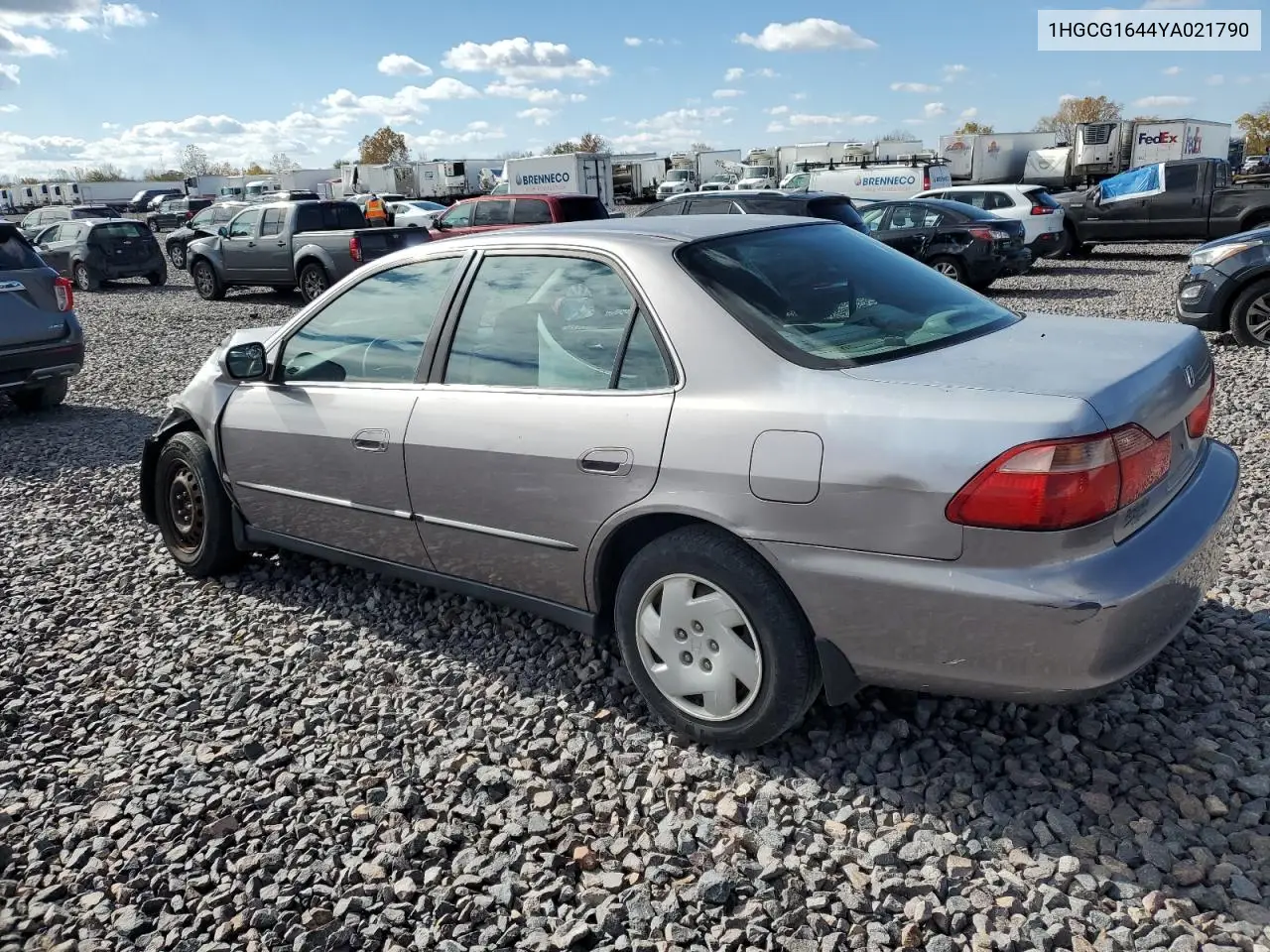 1HGCG1644YA021790 2000 Honda Accord Lx