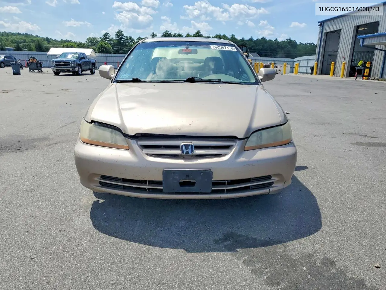 2001 Honda Accord Ex VIN: 1HGCG16501A008243 Lot: 60587176