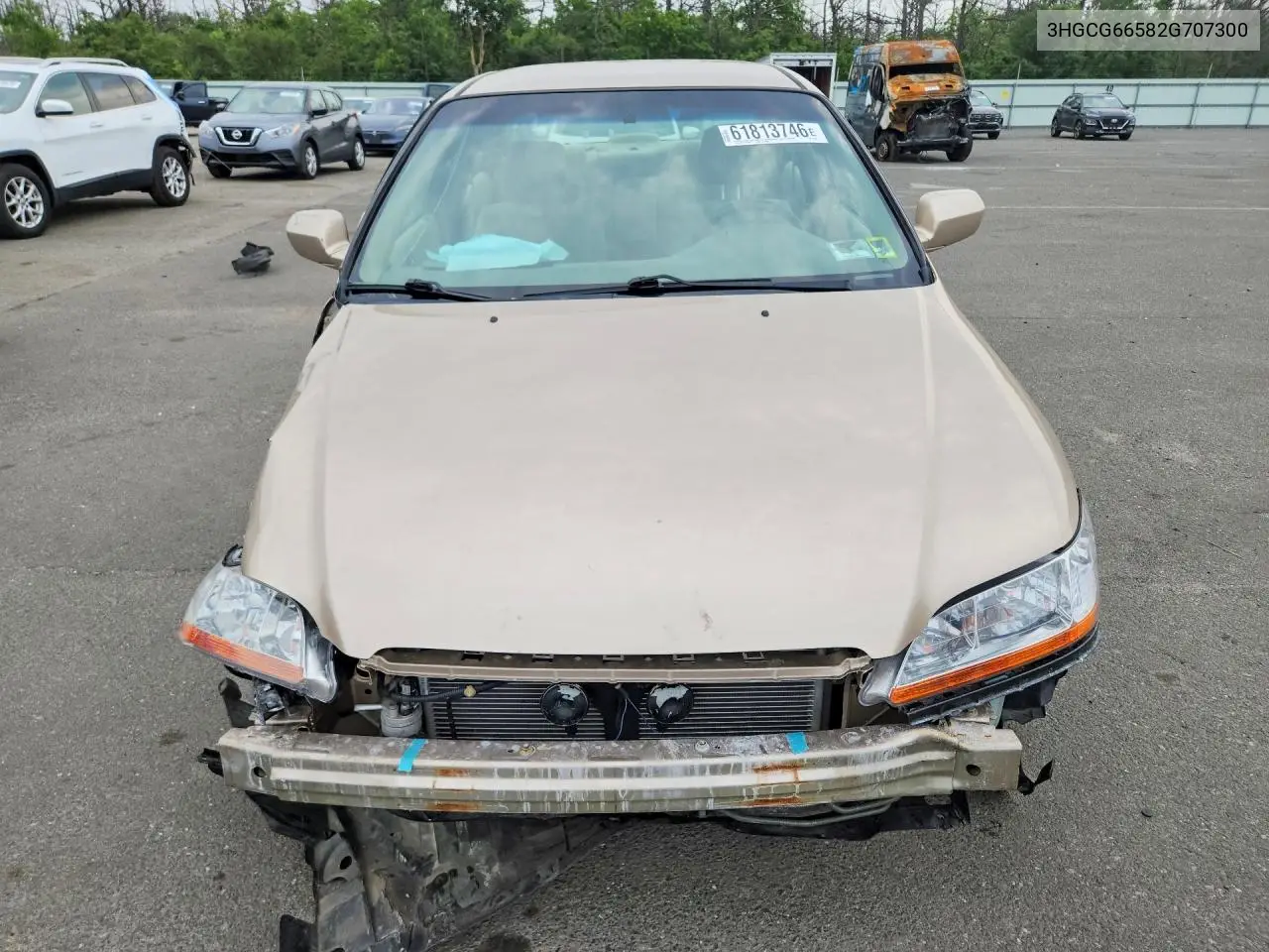2002 Honda Accord Lx VIN: 3HGCG66582G707300 Lot: 61813746