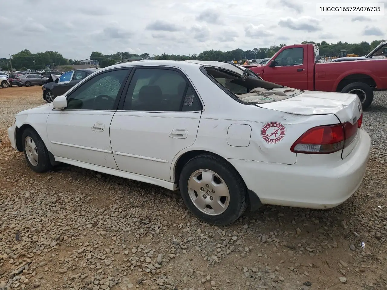 1HGCG16572A076735 2002 Honda Accord Ex