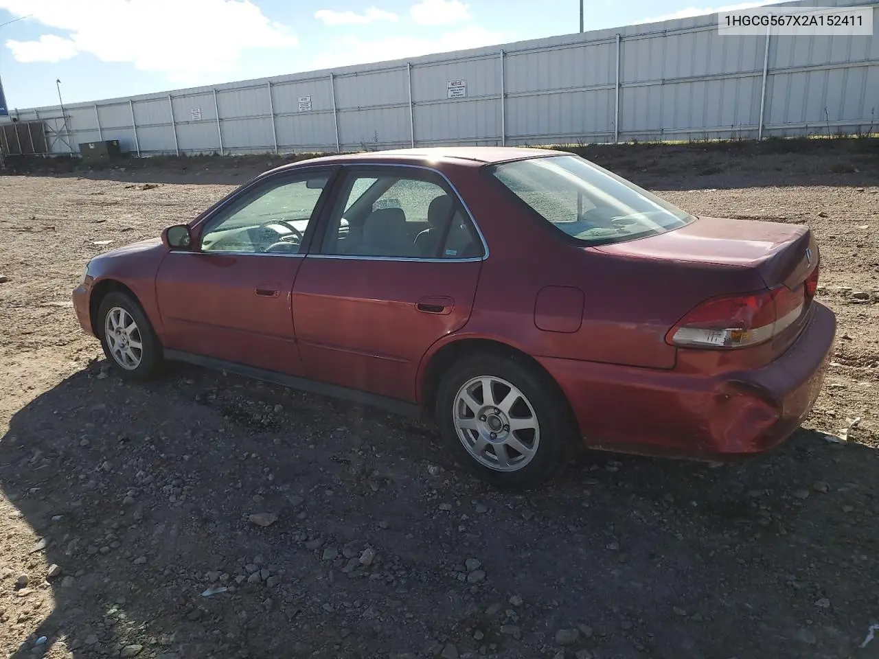 1HGCG567X2A152411 2002 Honda Accord Se