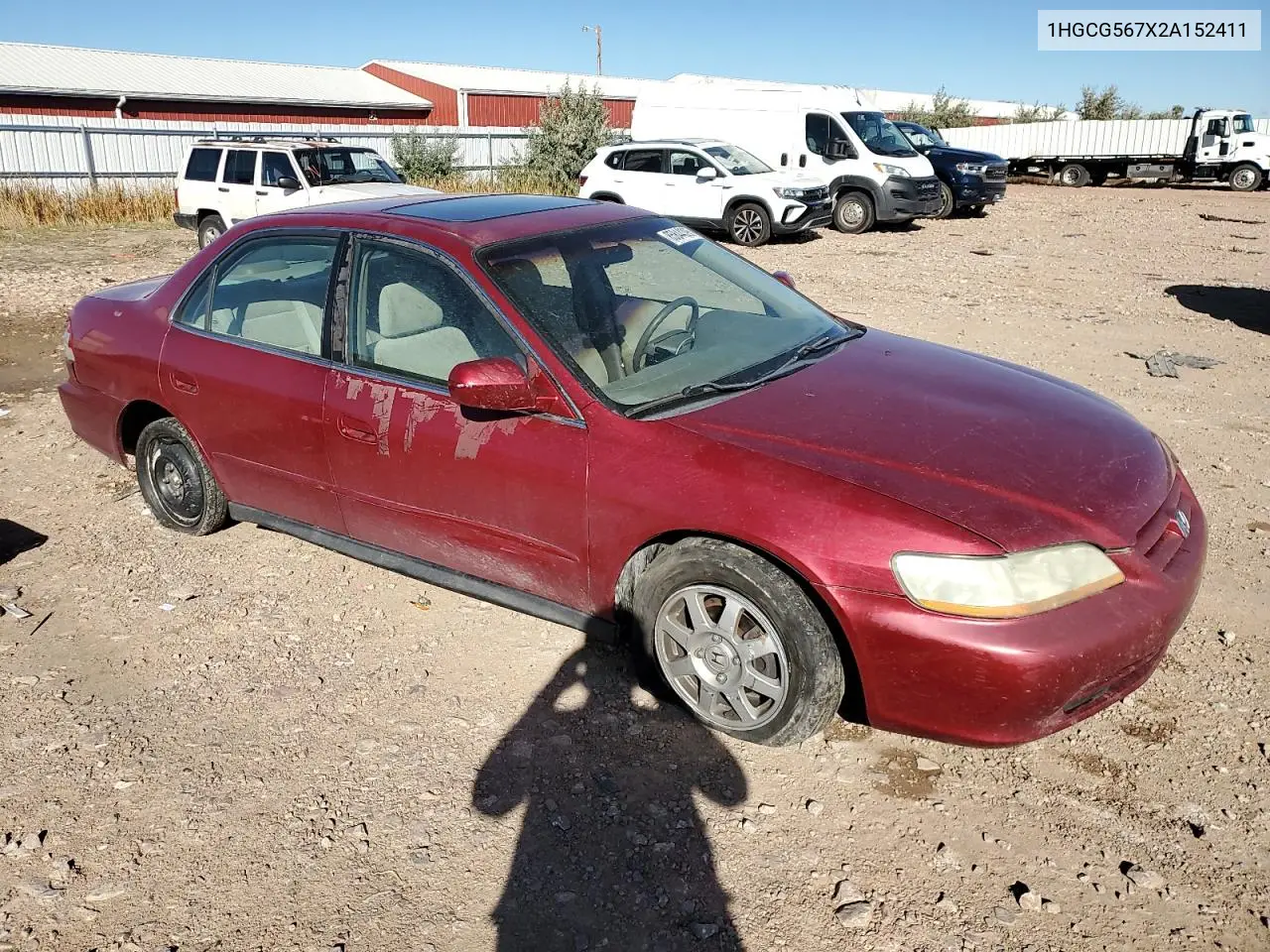 1HGCG567X2A152411 2002 Honda Accord Se