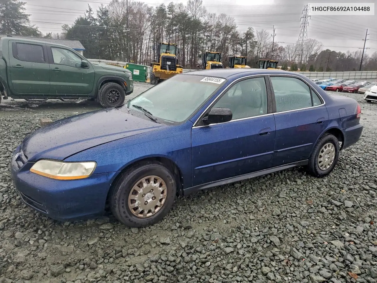 1HGCF86692A104488 2002 Honda Accord Value