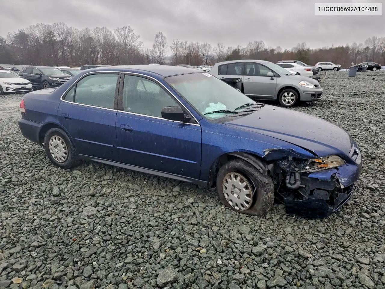 1HGCF86692A104488 2002 Honda Accord Value