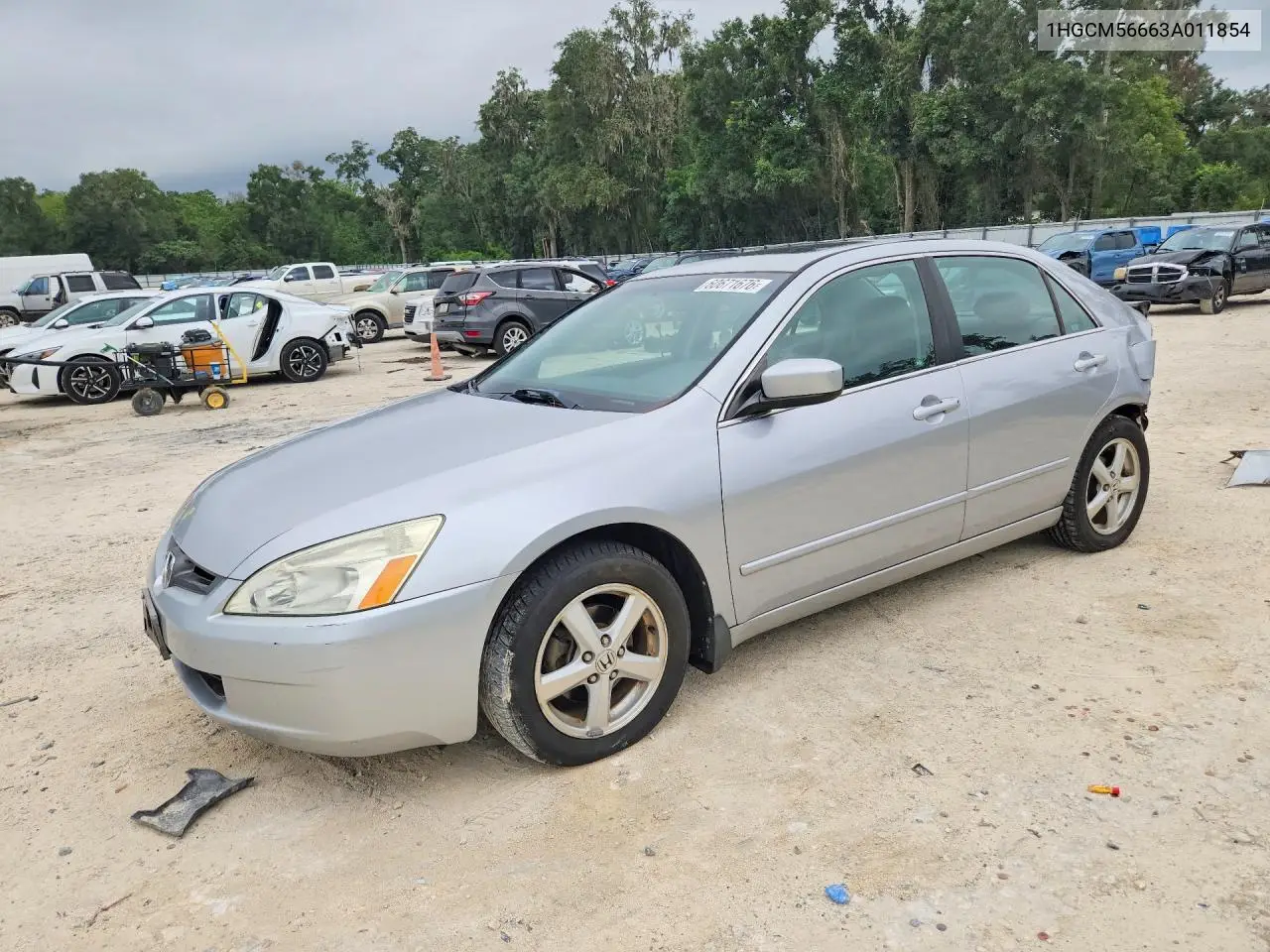 2003 Honda Accord Ex VIN: 1HGCM56663A011854 Lot: 60671676