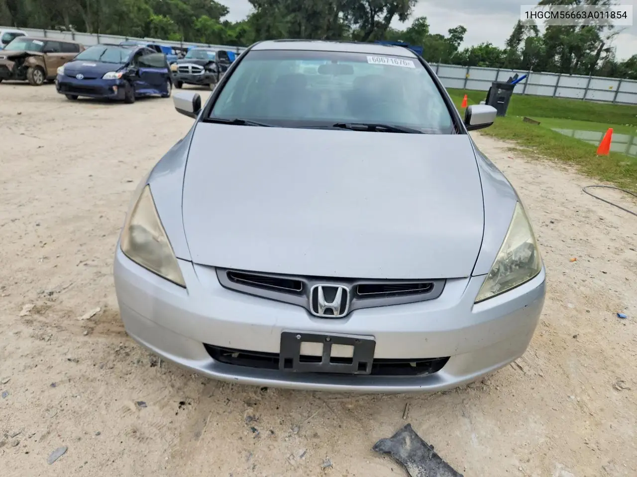 2003 Honda Accord Ex VIN: 1HGCM56663A011854 Lot: 60671676