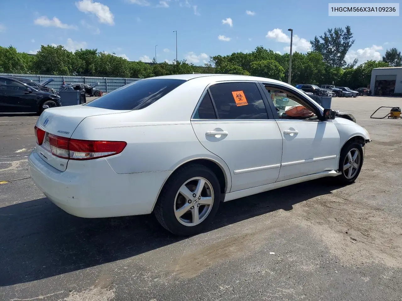2003 Honda Accord Ex VIN: 1HGCM566X3A109236 Lot: 61487006