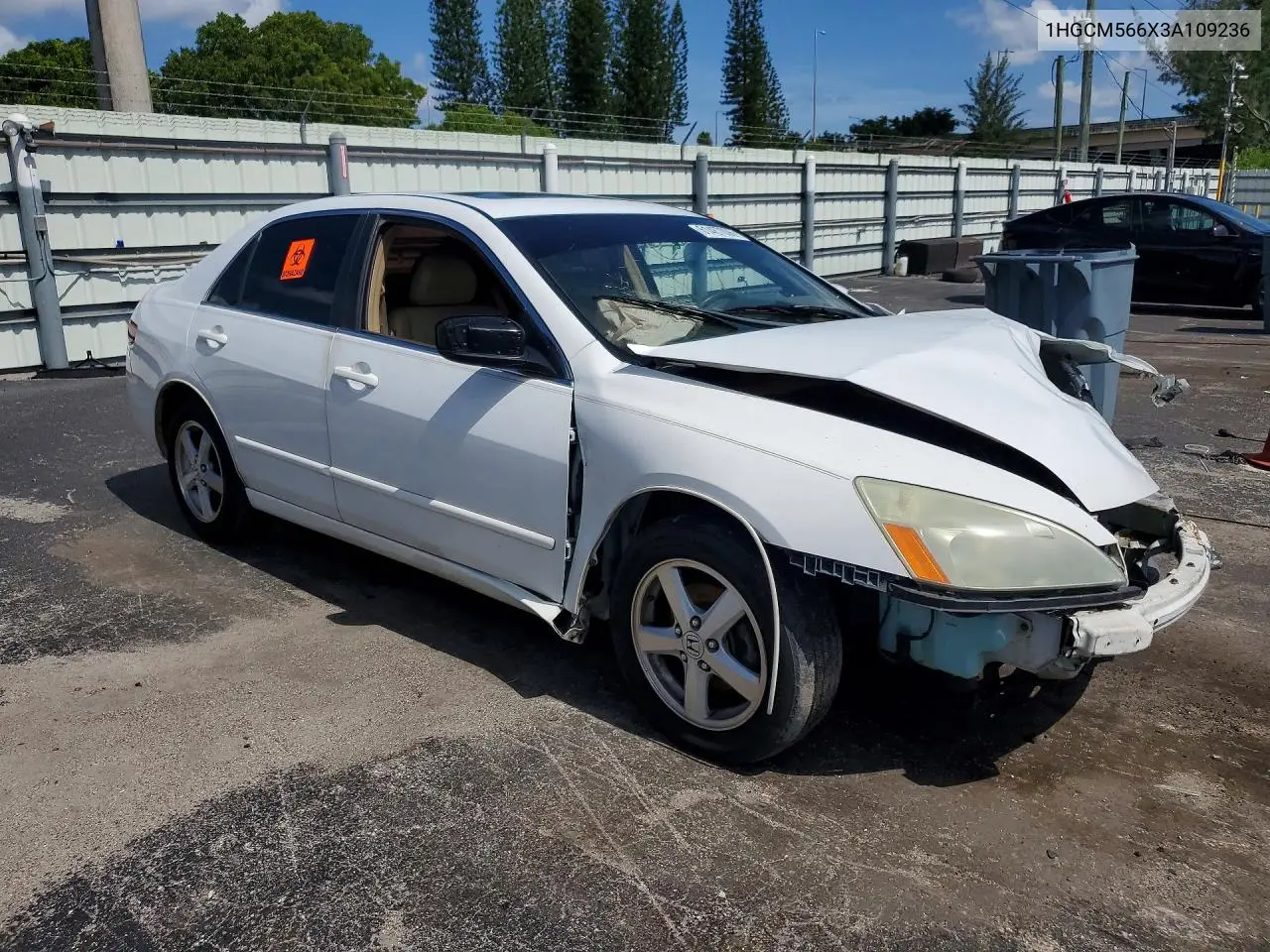 2003 Honda Accord Ex VIN: 1HGCM566X3A109236 Lot: 61487006