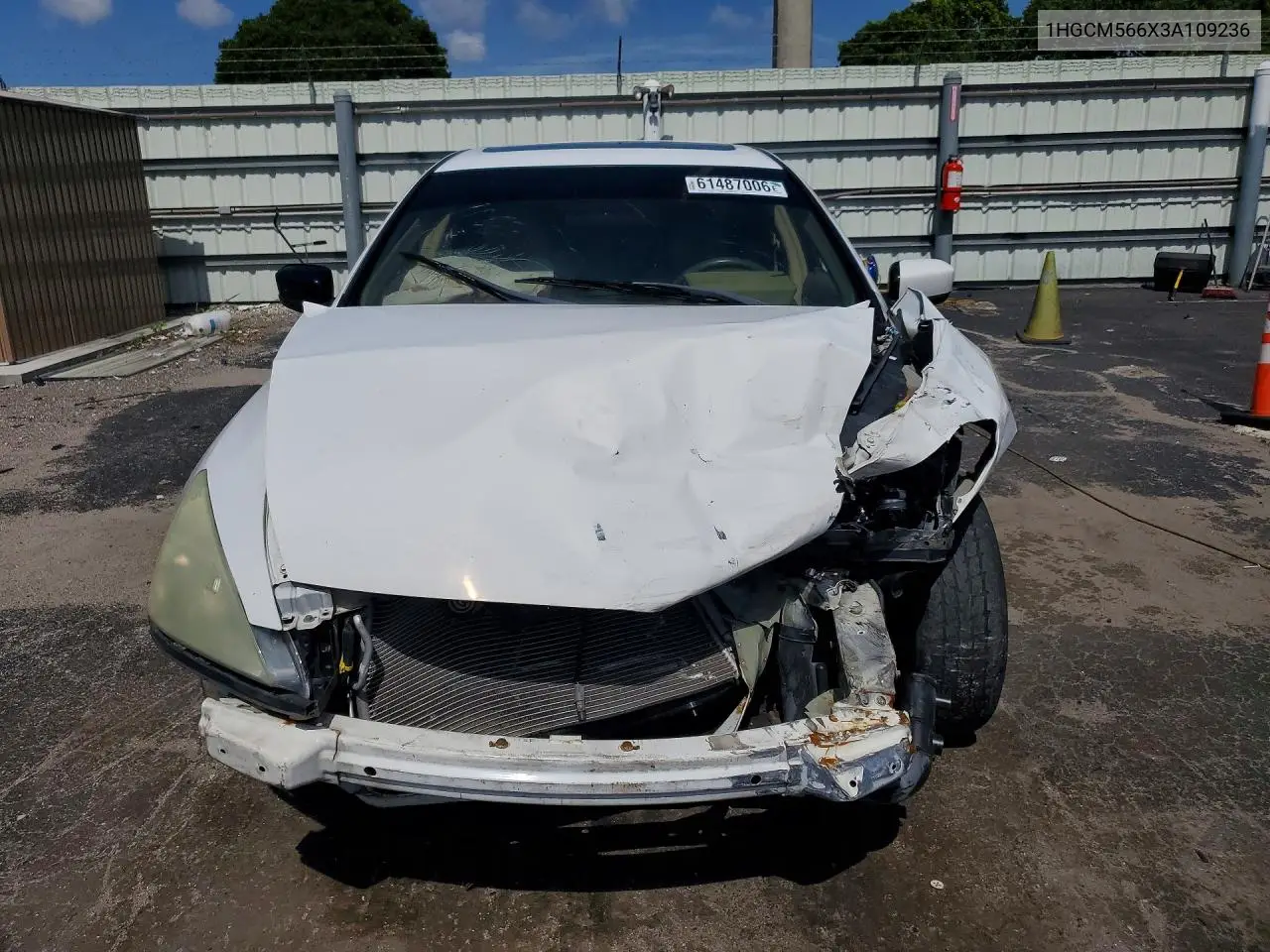 2003 Honda Accord Ex VIN: 1HGCM566X3A109236 Lot: 61487006