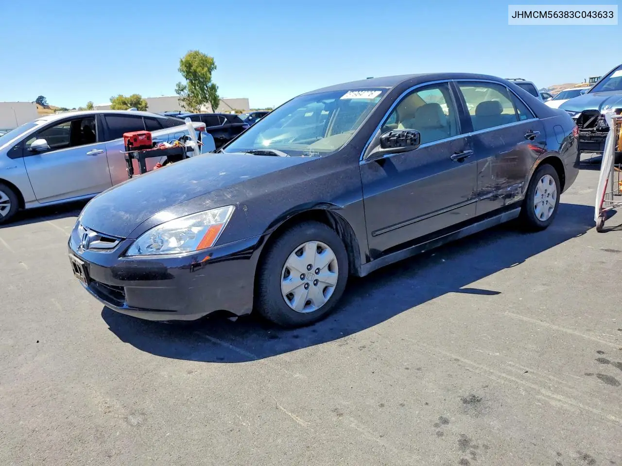 2003 Hond Accord VIN: JHMCM56383C043633 Lot: 61964776