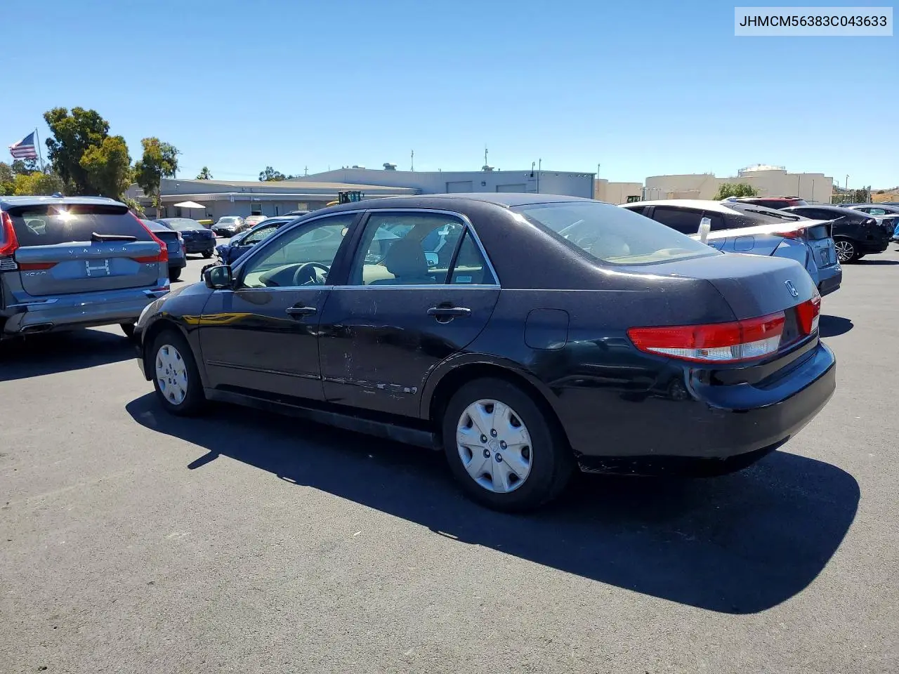 2003 Hond Accord VIN: JHMCM56383C043633 Lot: 61964776