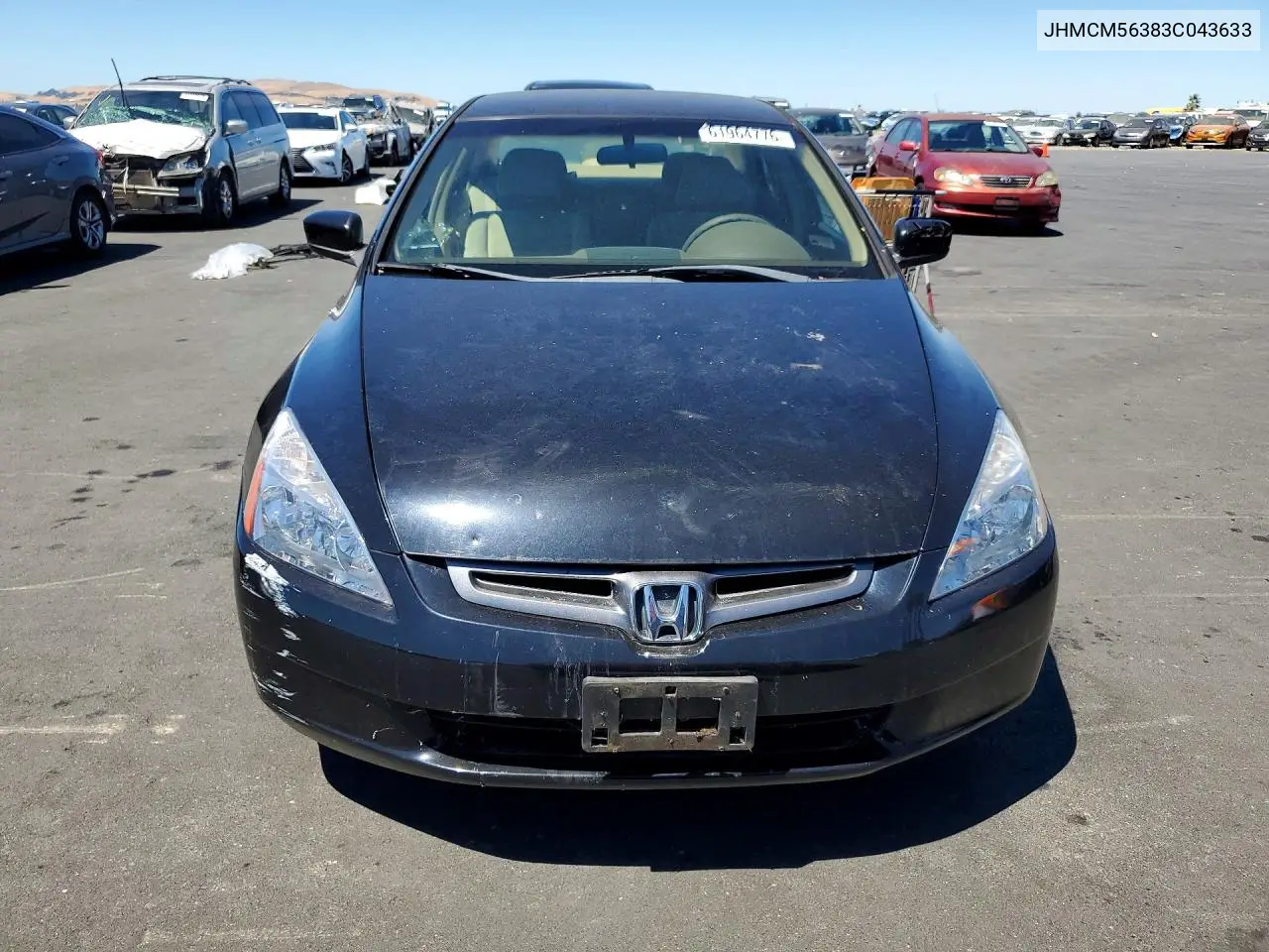 2003 Hond Accord VIN: JHMCM56383C043633 Lot: 61964776