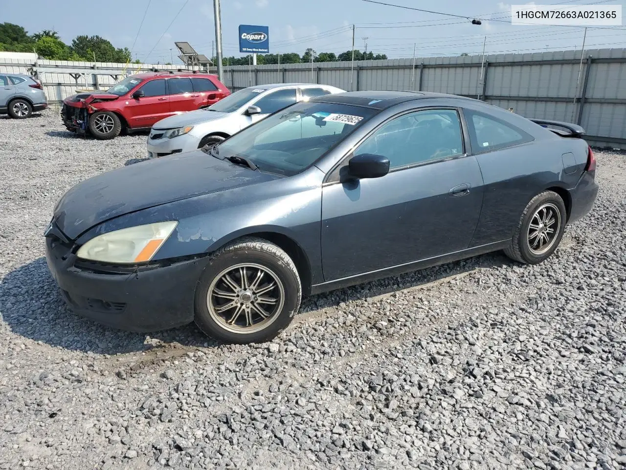 1HGCM72663A021365 2003 Honda Accord Ex