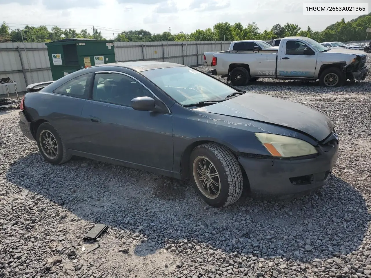 1HGCM72663A021365 2003 Honda Accord Ex