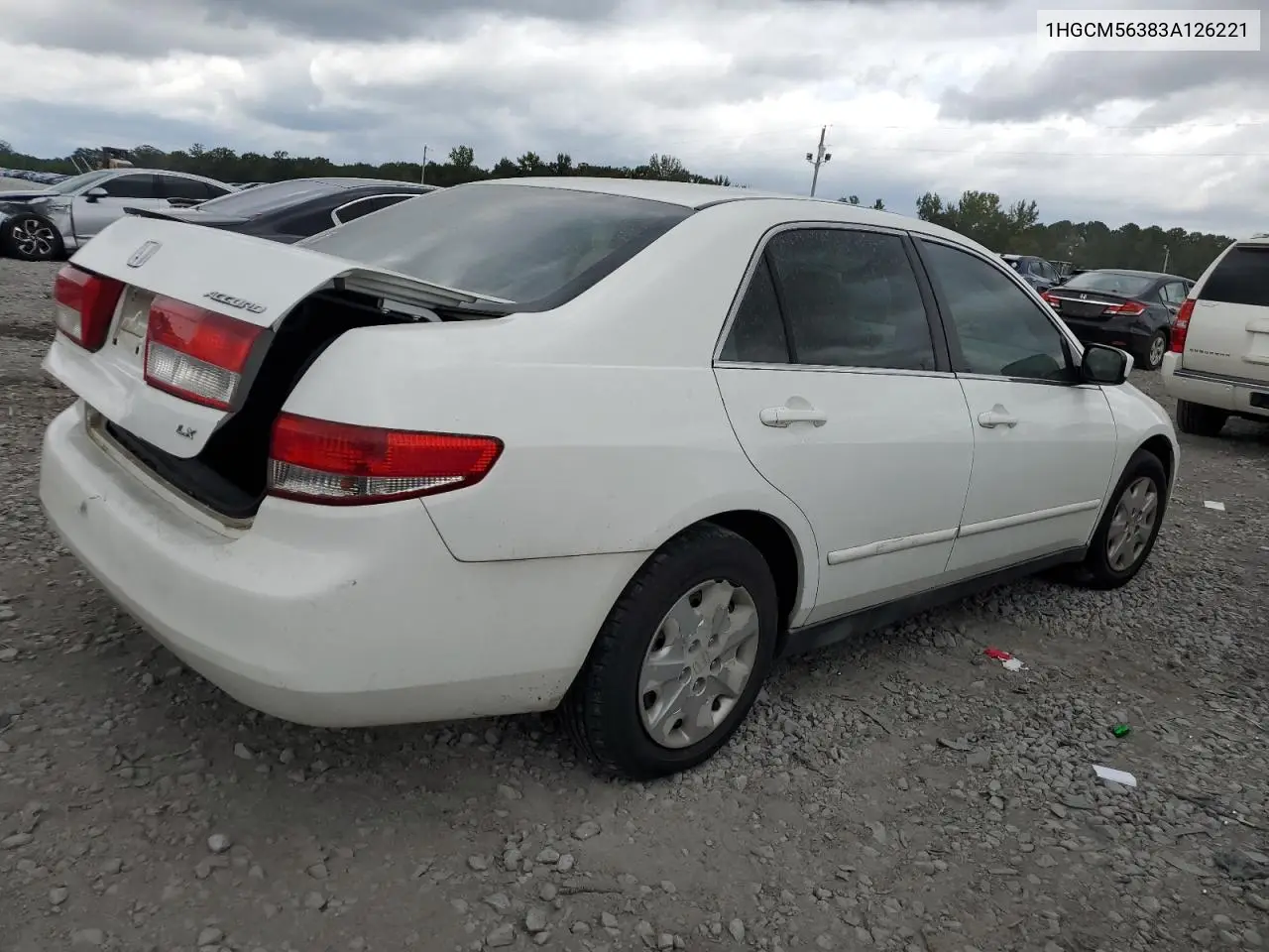 1HGCM56383A126221 2003 Honda Accord Lx
