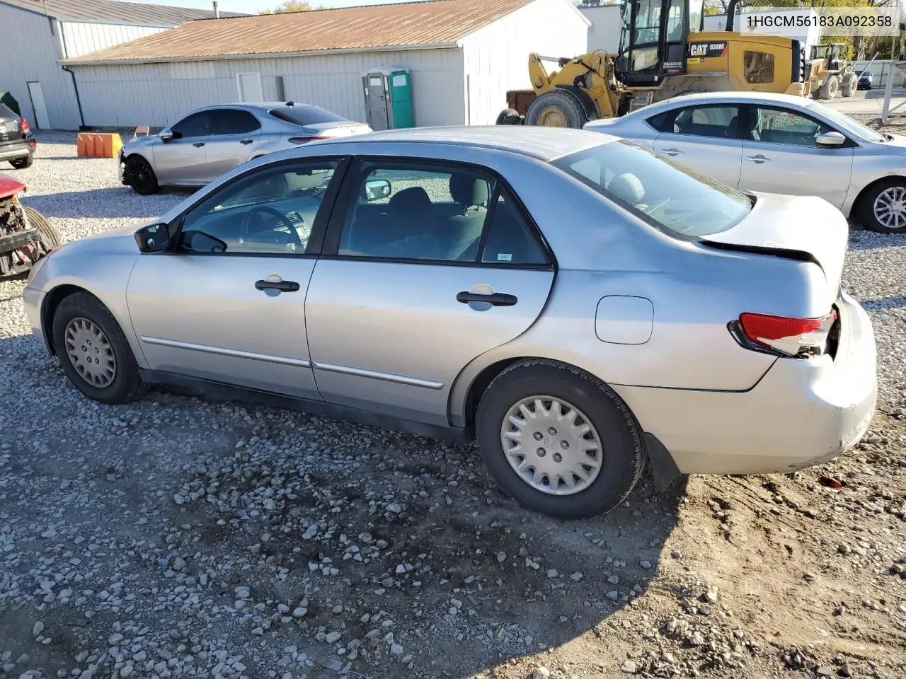1HGCM56183A092358 2003 Honda Accord Dx