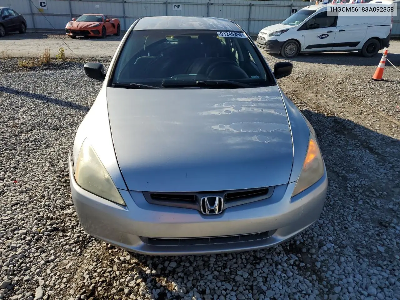 1HGCM56183A092358 2003 Honda Accord Dx