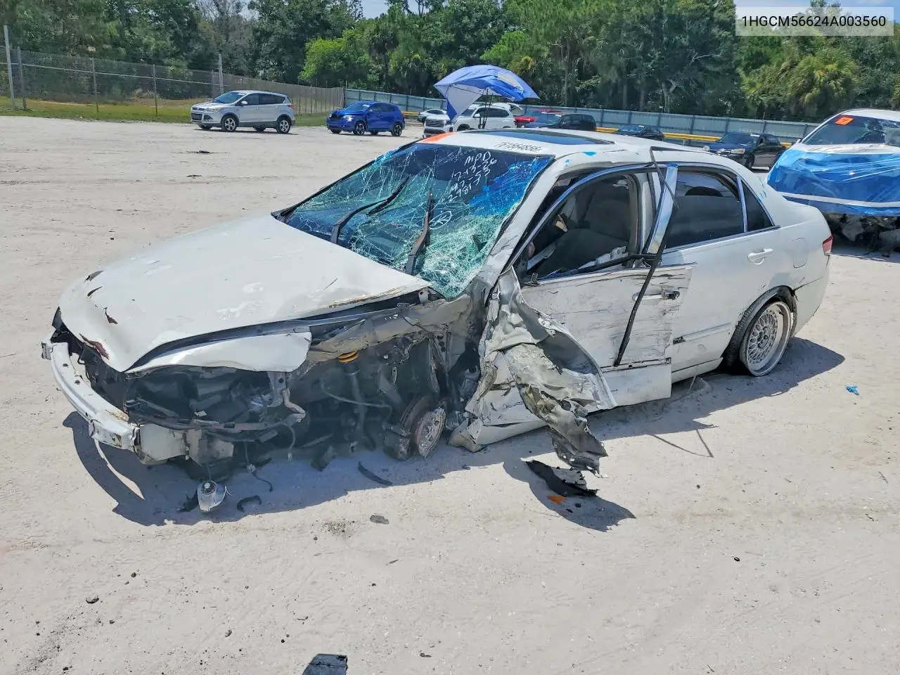 2004 Honda Accord Ex VIN: 1HGCM56624A003560 Lot: 61564856