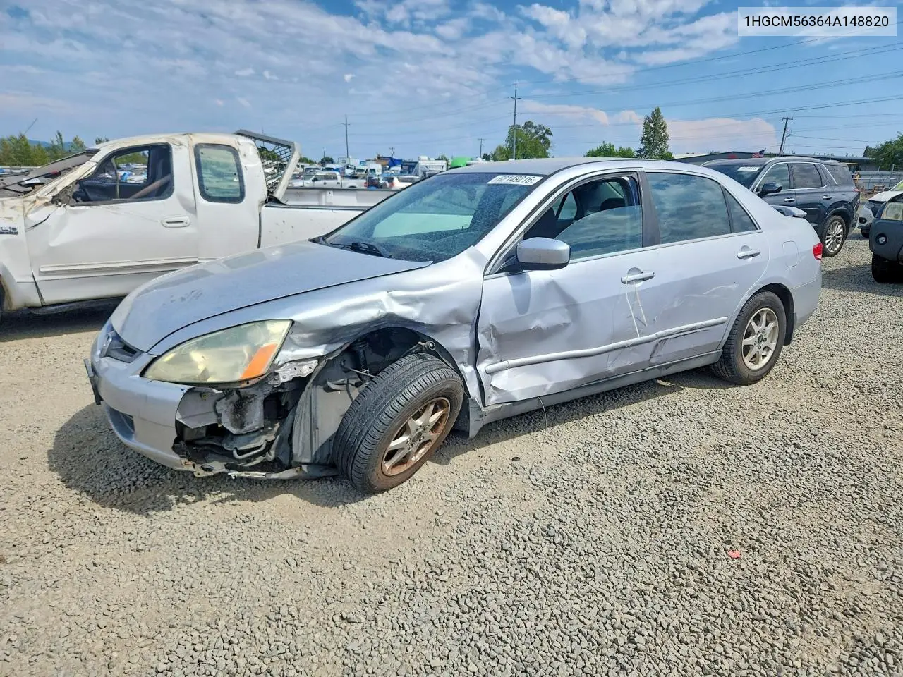2004 Honda Accord Lx VIN: 1HGCM56364A148820 Lot: 62149216