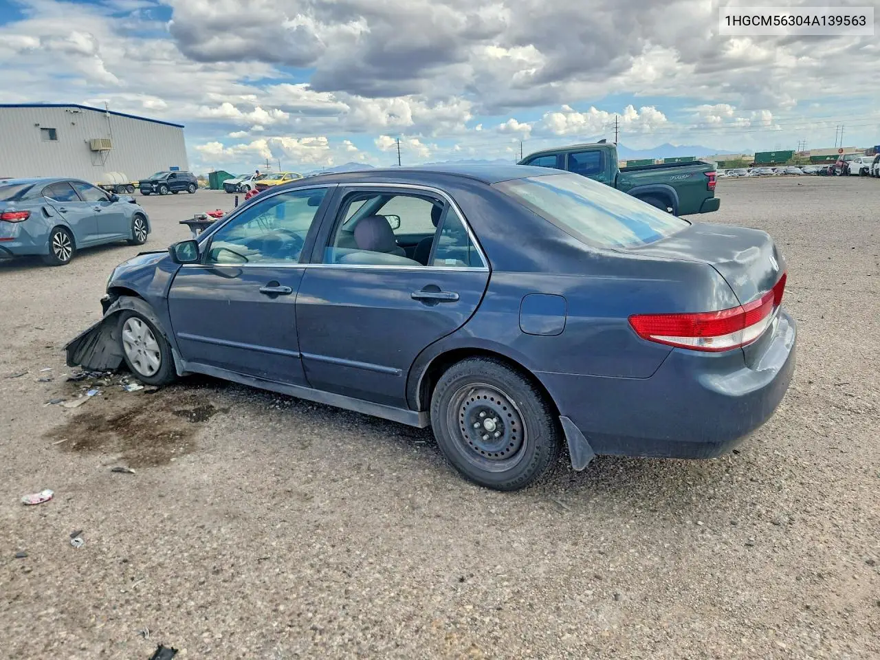 2004 Honda Accord Lx VIN: 1HGCM56304A139563 Lot: 62333816