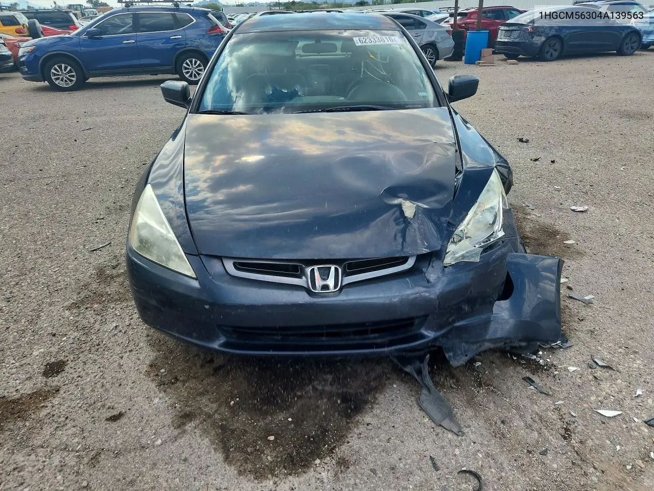 2004 Honda Accord Lx VIN: 1HGCM56304A139563 Lot: 62333816