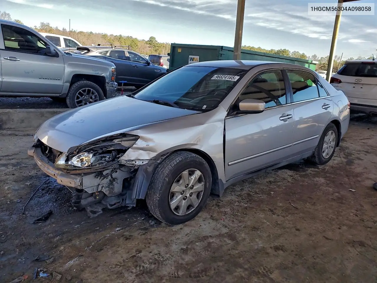 1HGCM56304A098058 2004 Honda Accord Lx