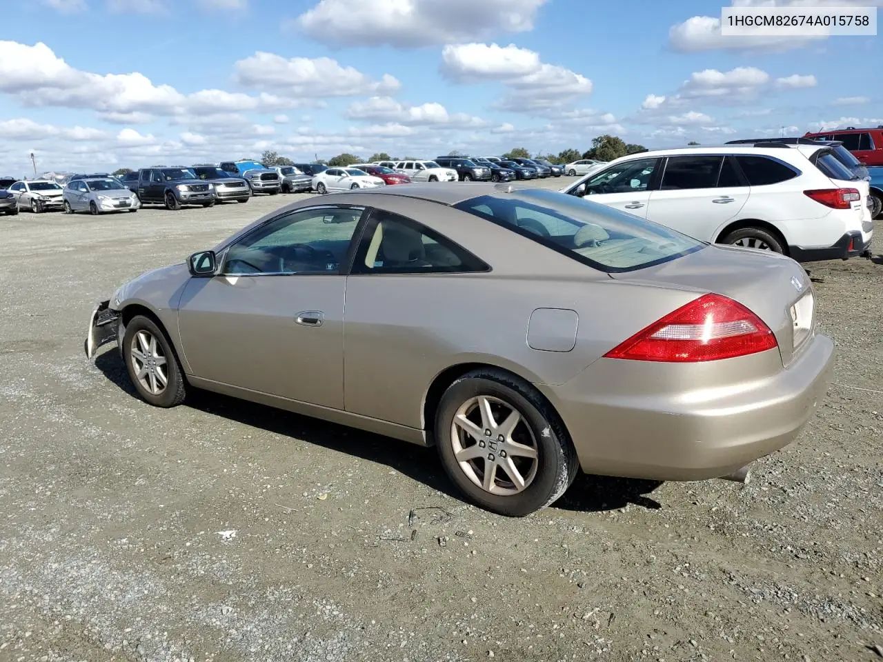 1HGCM82674A015758 2004 Honda Accord Ex