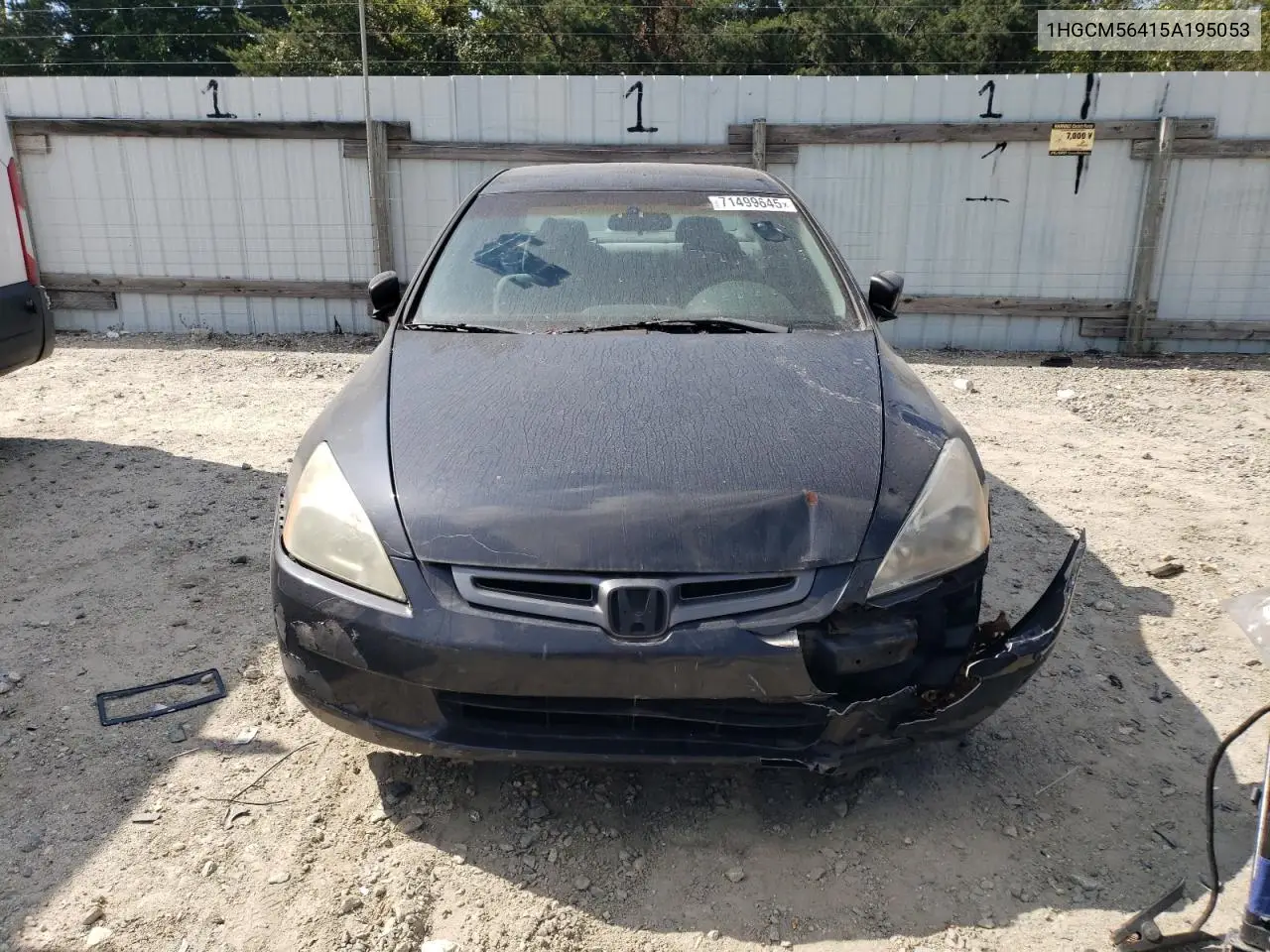 1HGCM56415A195053 2005 Honda Accord Lx