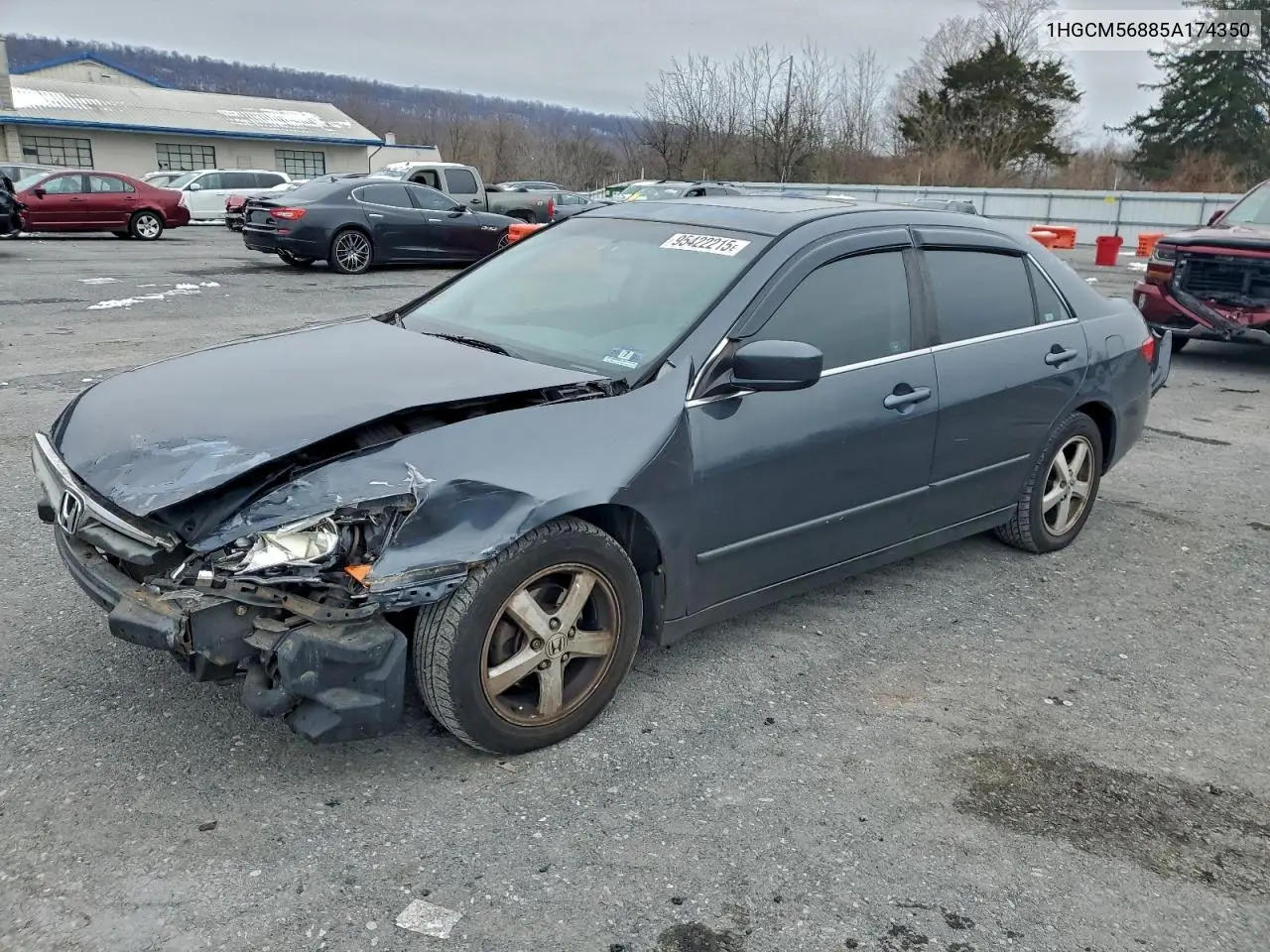 1HGCM56885A174350 2005 Honda Accord Ex