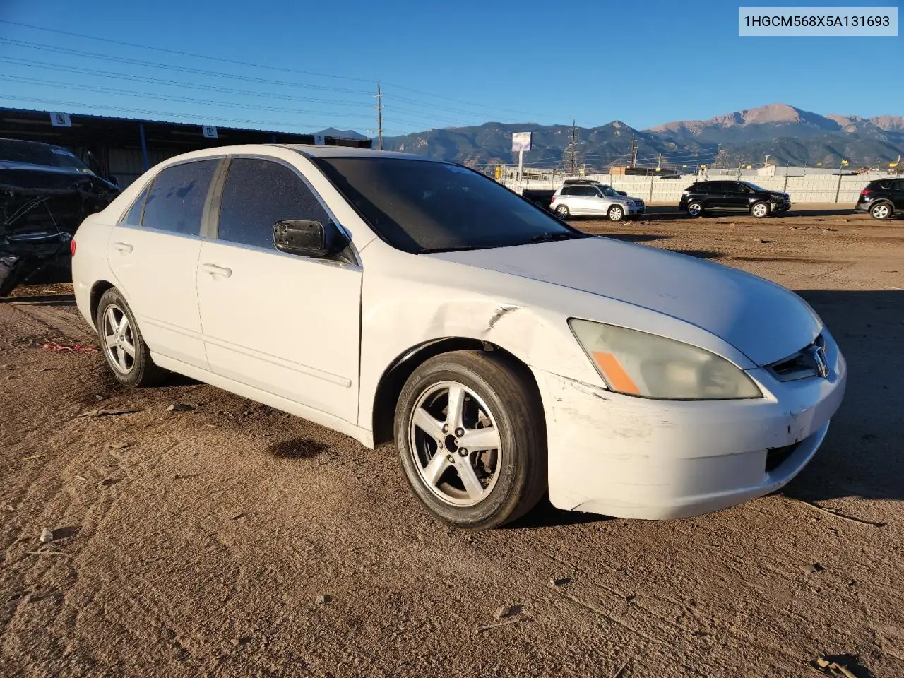 1HGCM568X5A131693 2005 Honda Accord Ex