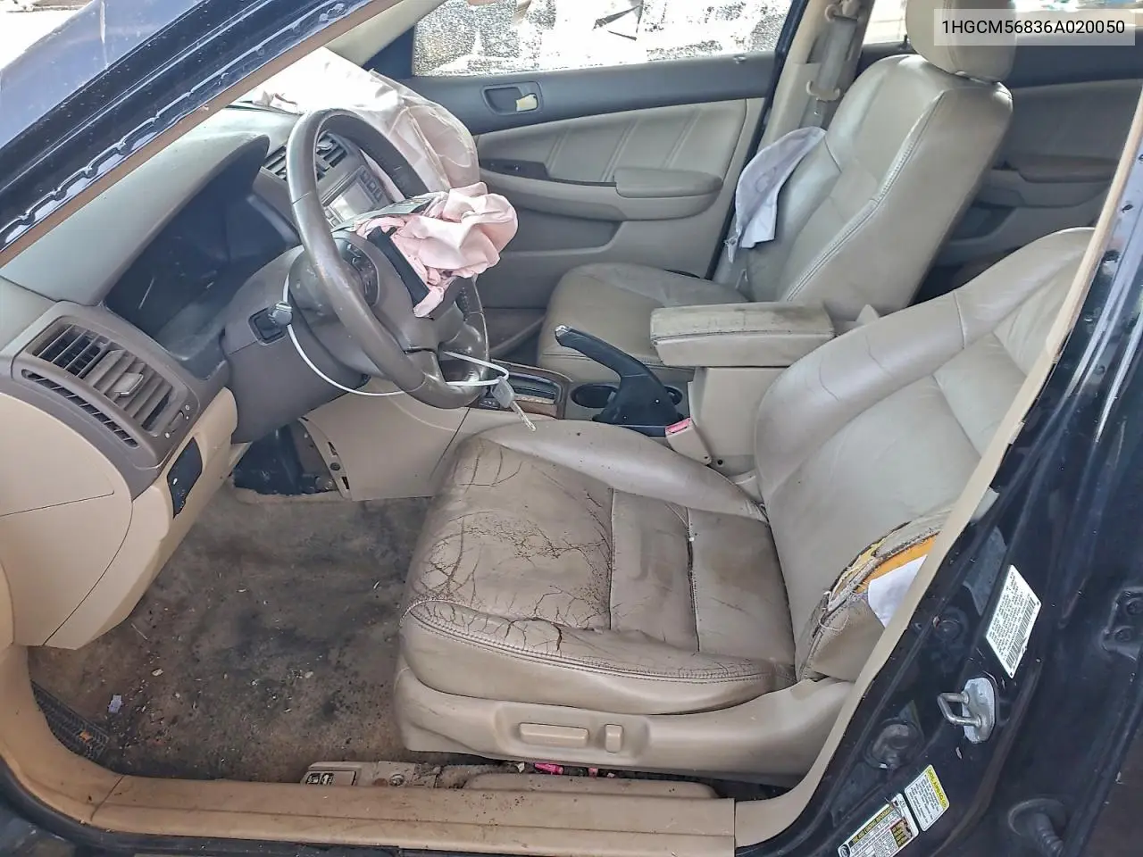 1HGCM56836A020050 2006 Honda Accord Ex