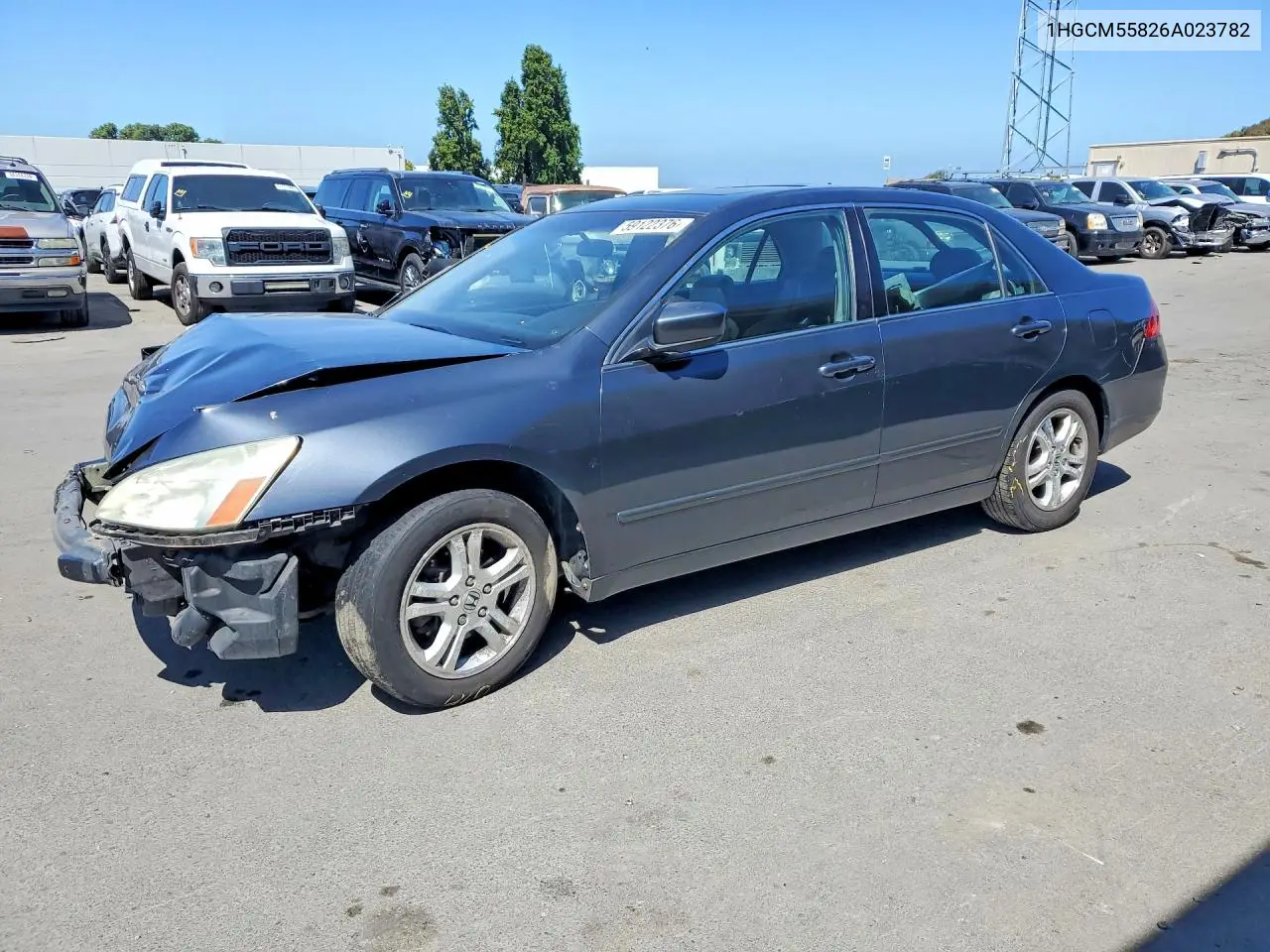 2006 Honda Accord Ex VIN: 1HGCM55826A023782 Lot: 59122376
