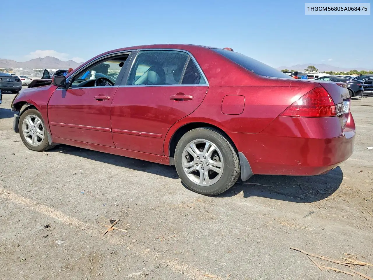 2006 Honda Accord Ex VIN: 1HGCM56806A068475 Lot: 61894256
