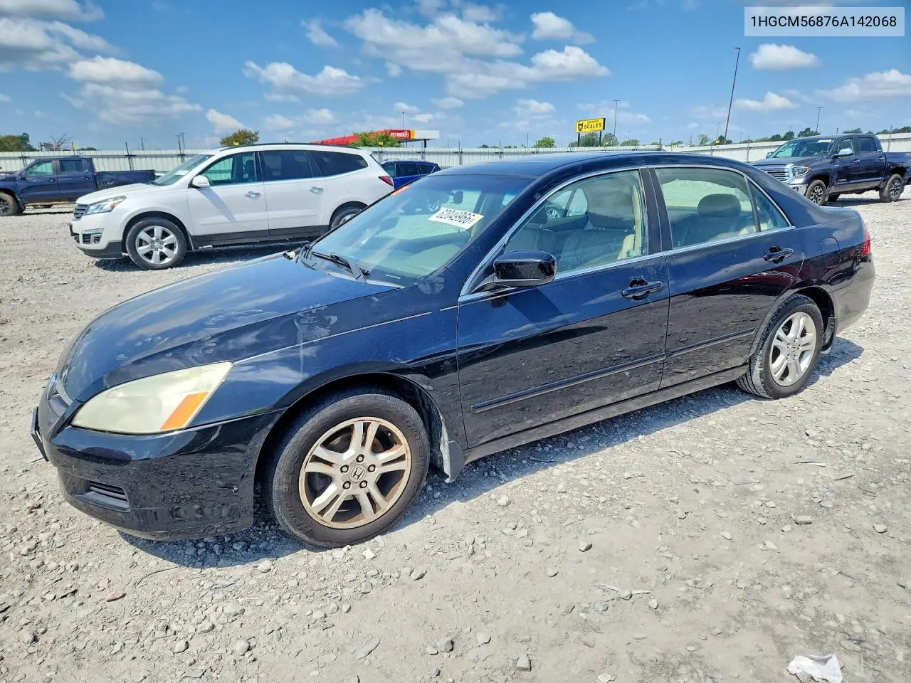 2006 Honda Accord Ex VIN: 1HGCM56876A142068 Lot: 62049966