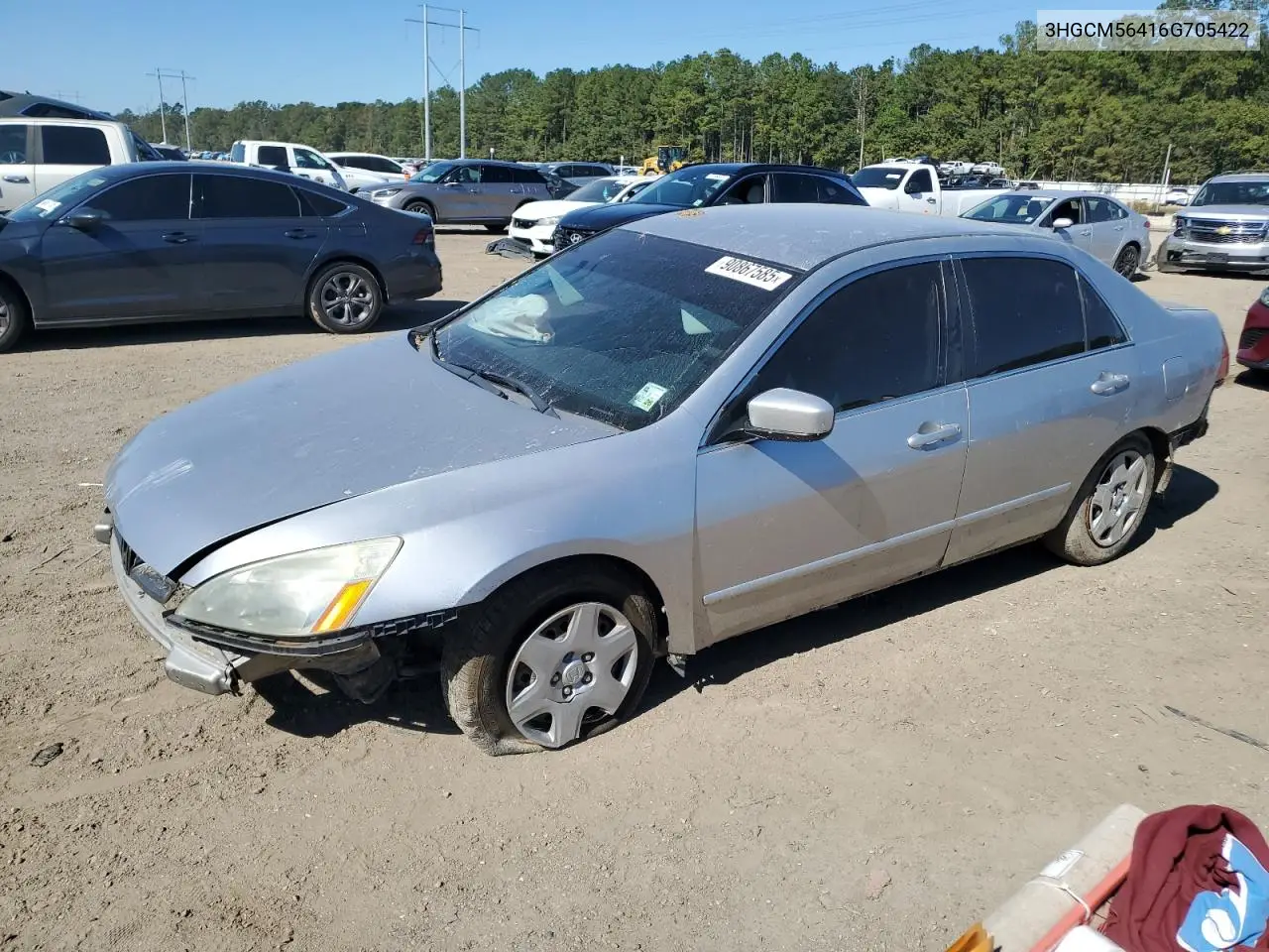 3HGCM56416G705422 2006 Honda Accord Lx