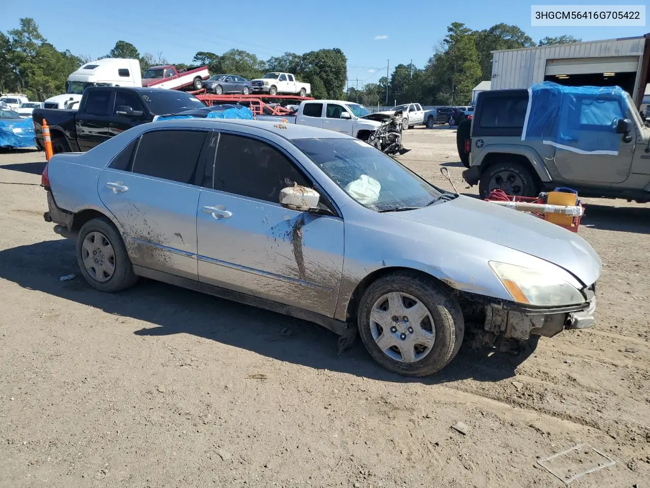 3HGCM56416G705422 2006 Honda Accord Lx