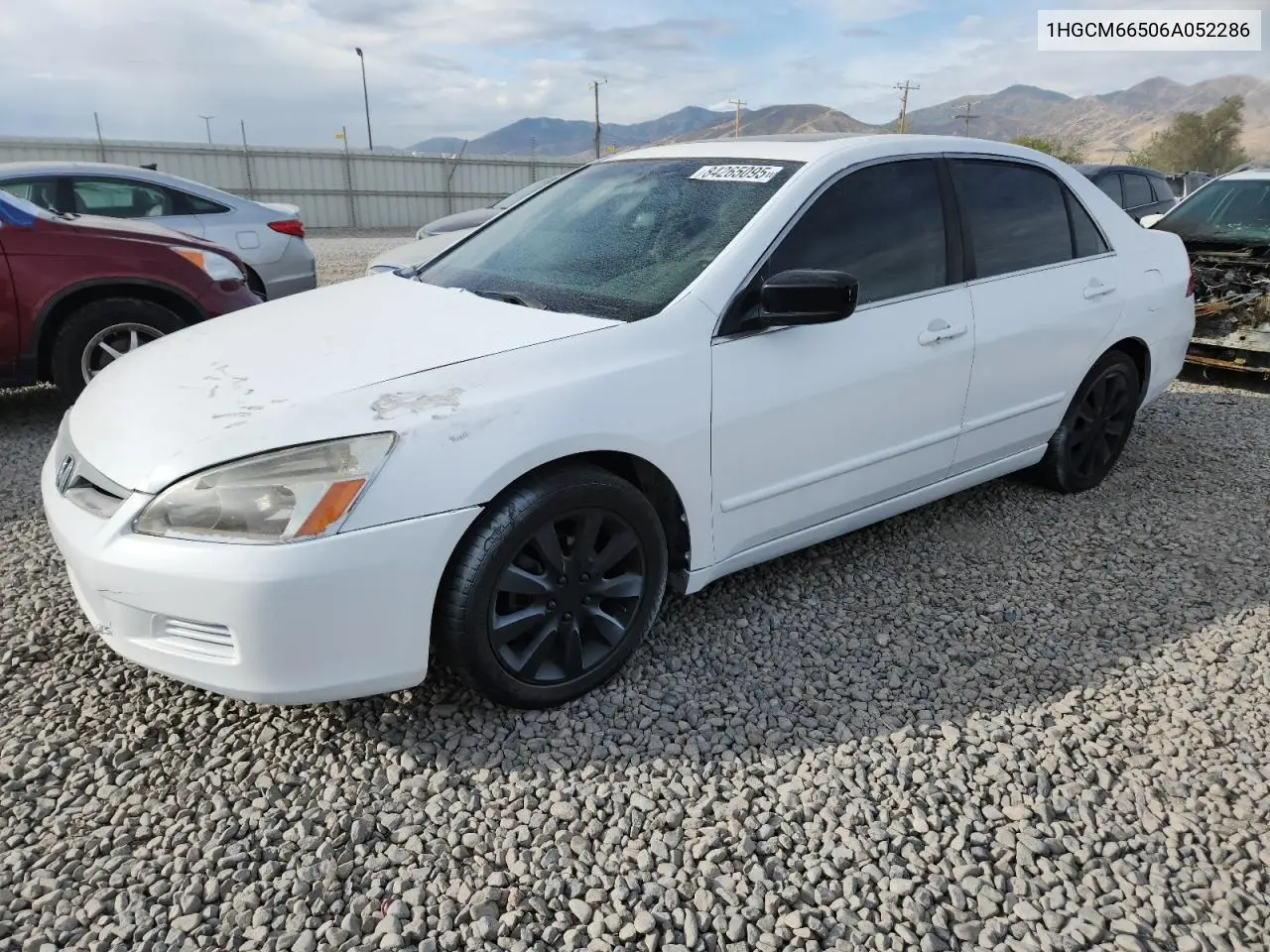 1HGCM66506A052286 2006 Honda Accord Ex