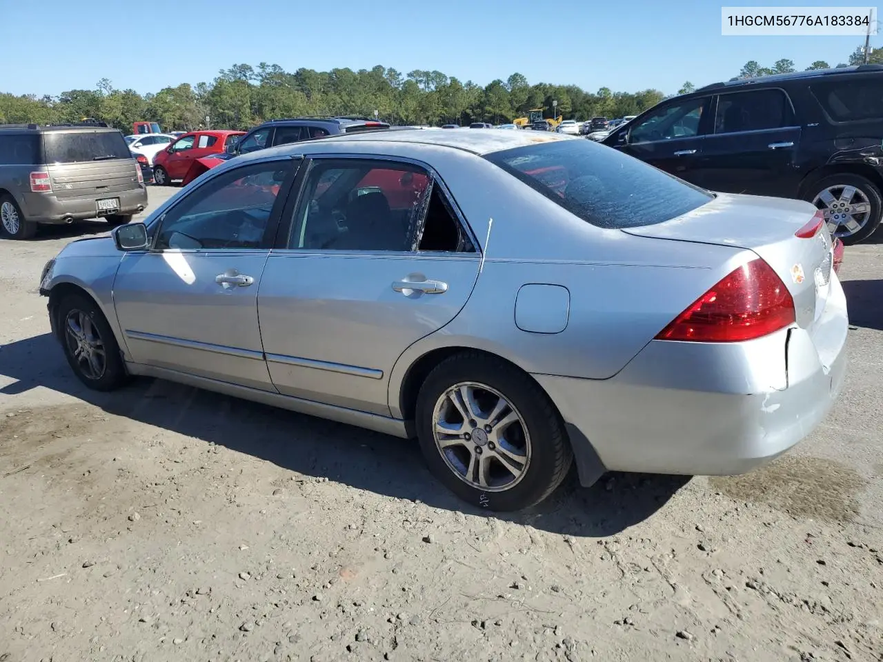 1HGCM56776A183842 2006 Honda Accord Ex