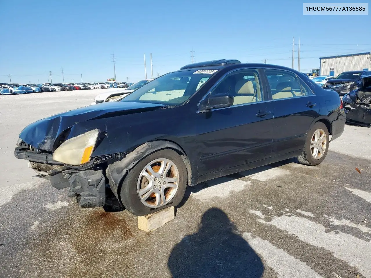1HGCM56777A136585 2007 Honda Accord Ex