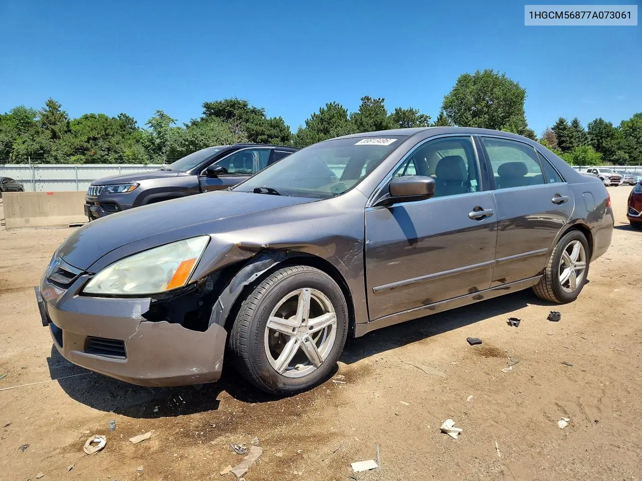 2007 Honda Accord Ex VIN: 1HGCM56877A073061 Lot: 59813496