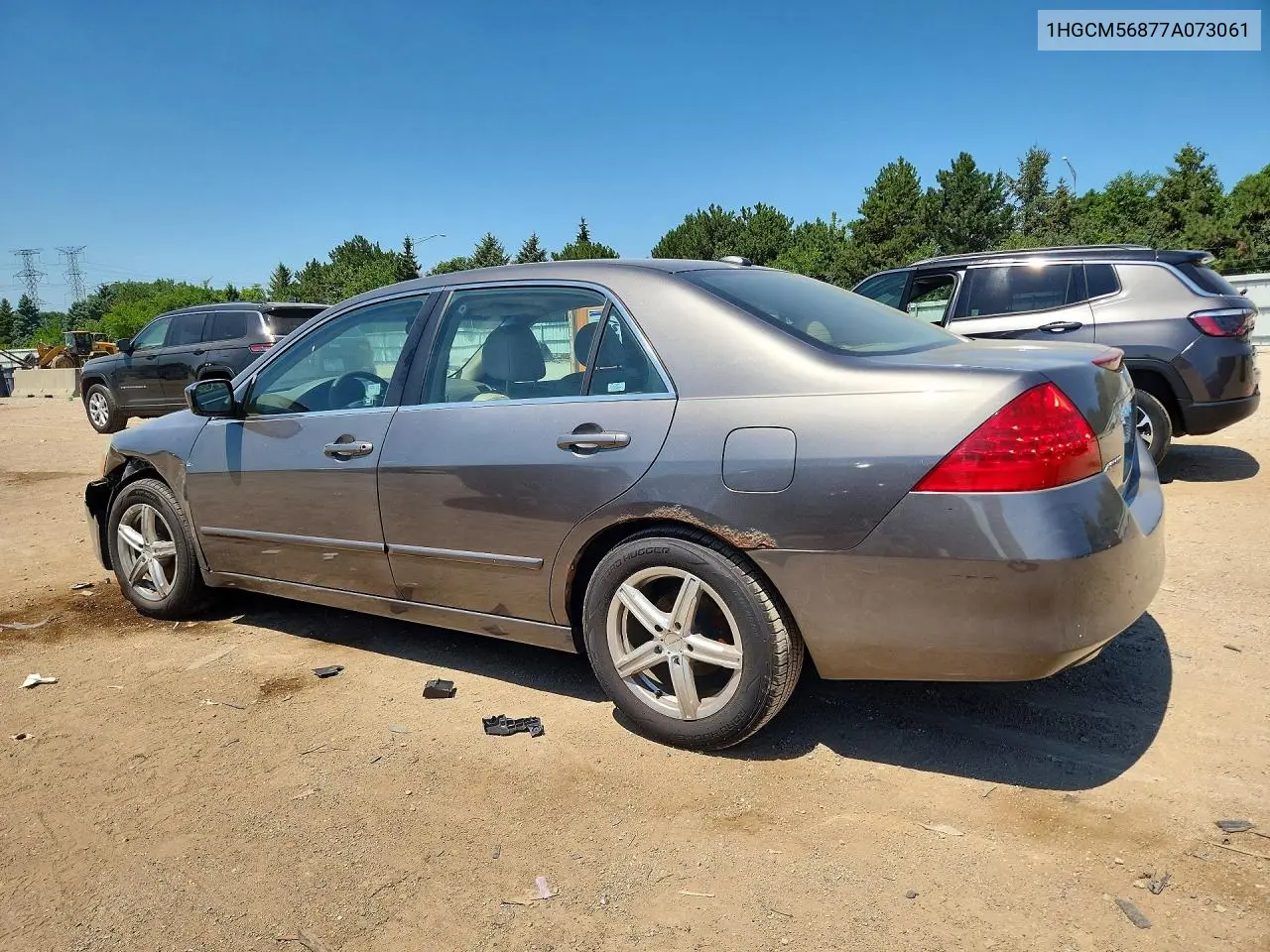 2007 Honda Accord Ex VIN: 1HGCM56877A073061 Lot: 59813496